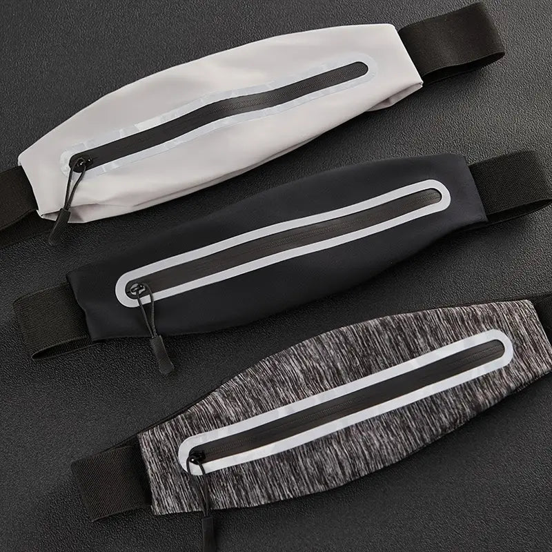 Grey Running Belt – Slim | Reflective