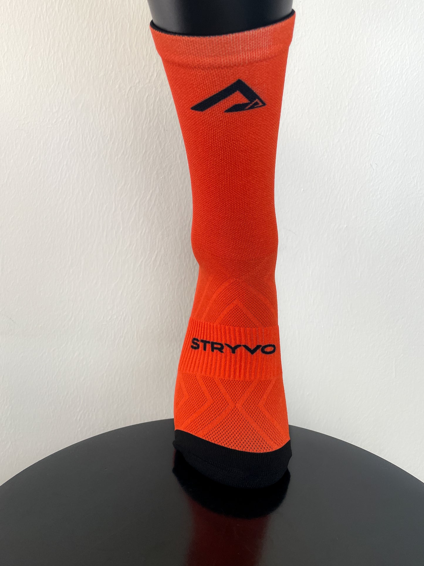 Solid Orange Active Crew Socks