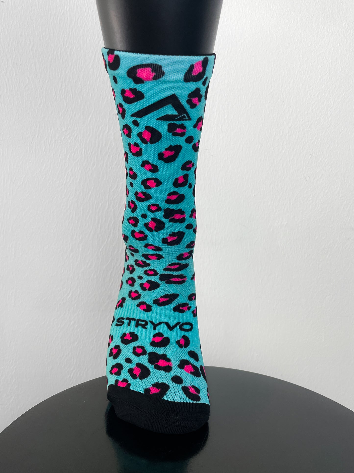 Leopard Print Active Crew Socks