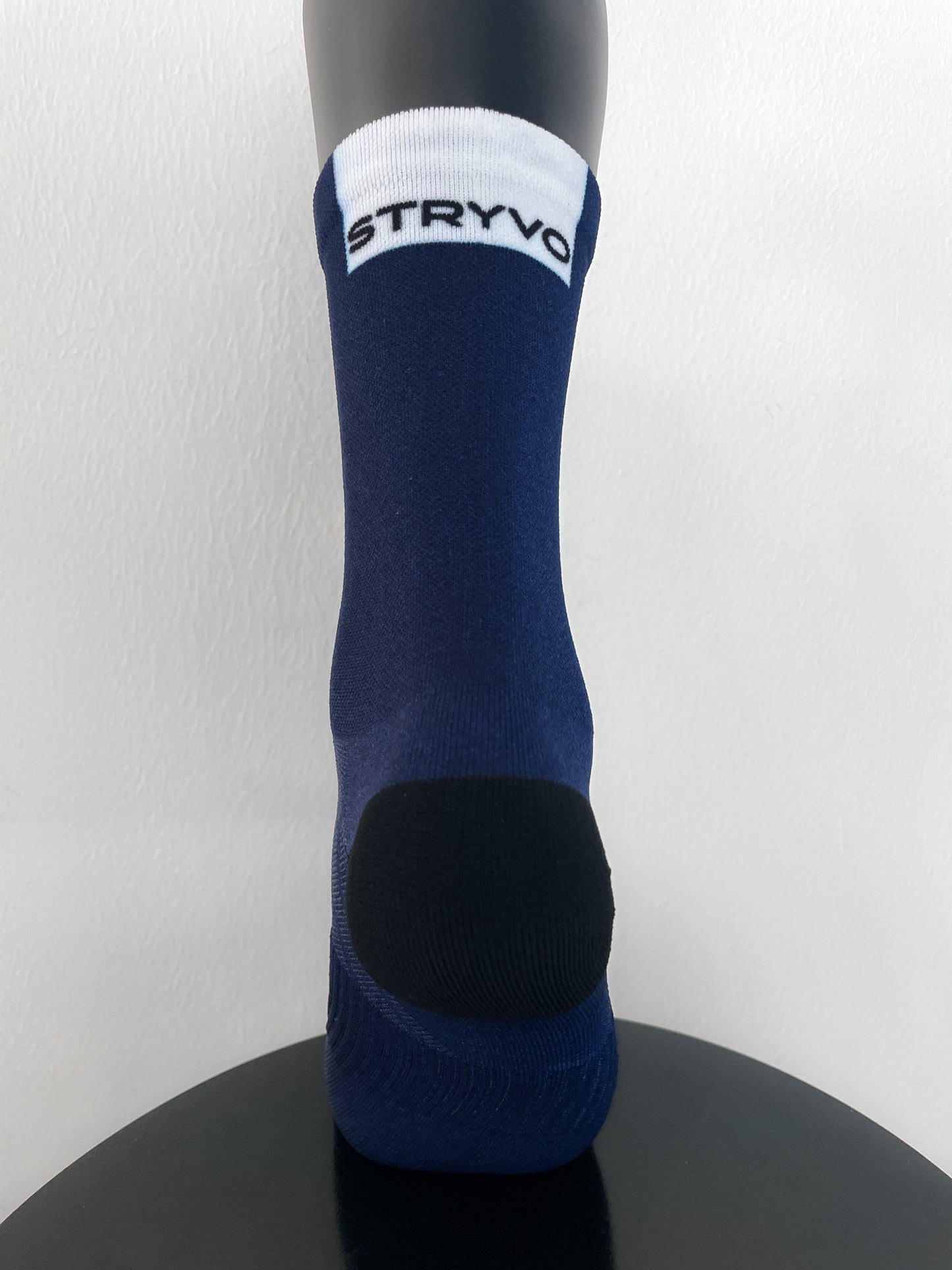 Solid Navy Active Crew Socks