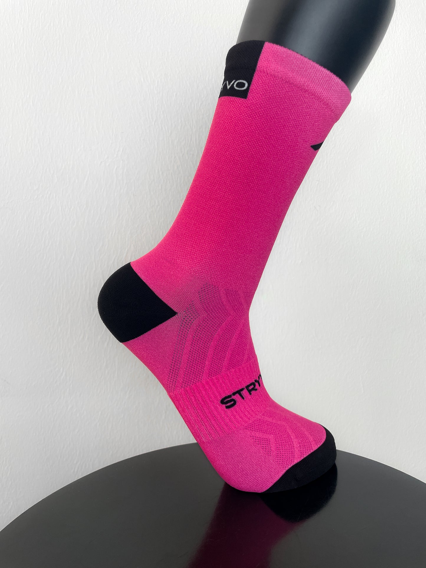 Solid Pink Active Crew Socks