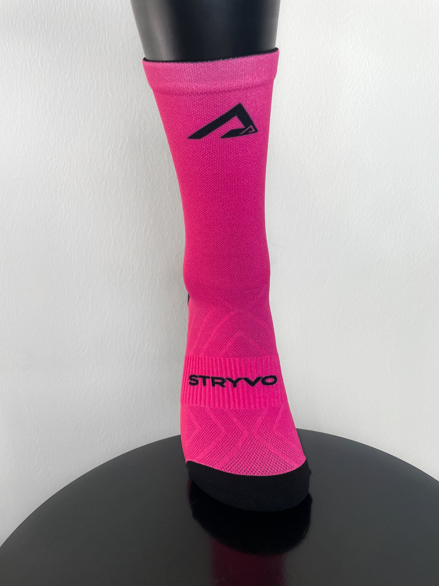 Solid Pink Active Crew Socks
