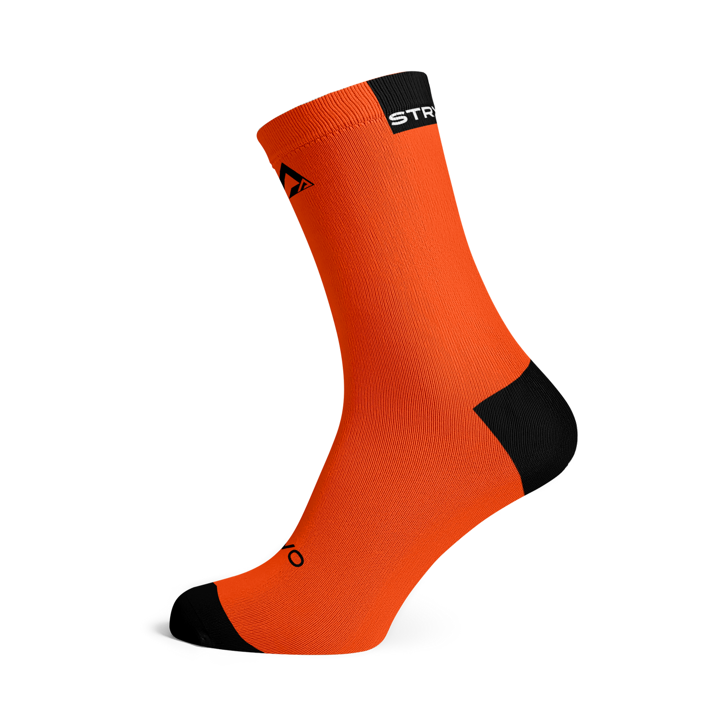 Solid Orange Active Crew Socks
