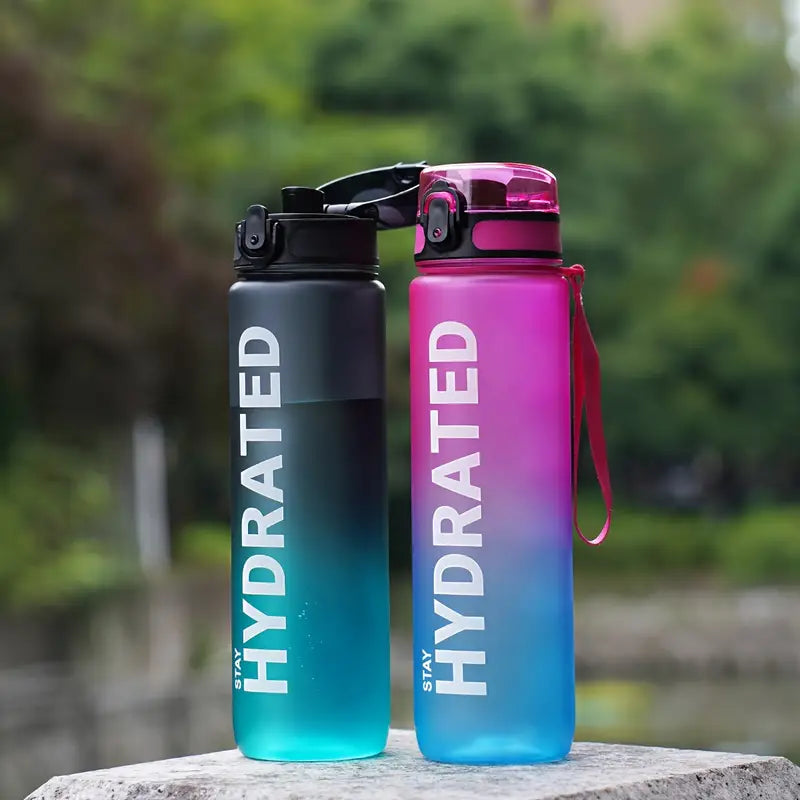 1000ml Sports Water Bottle - Blue\black