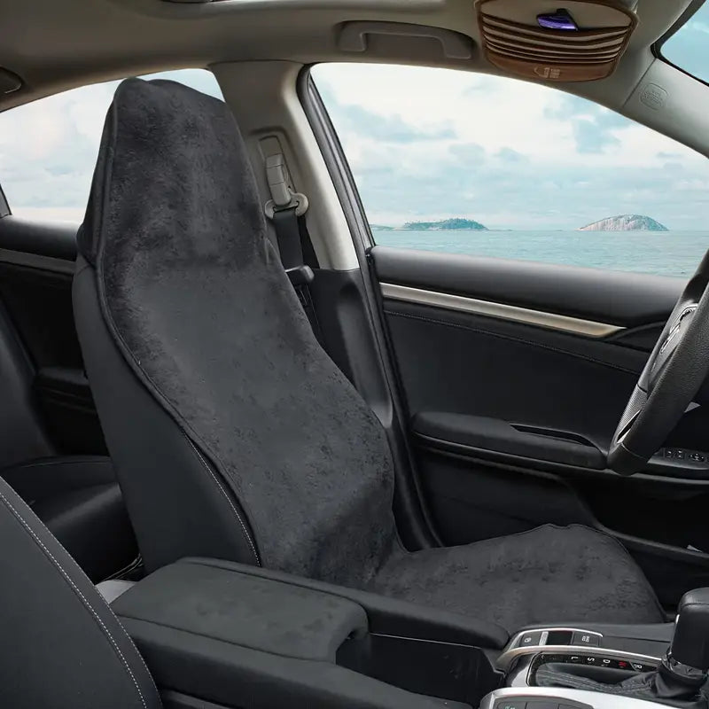 Black Car Seat Towel Cover – Waterproof | Machine Washable
