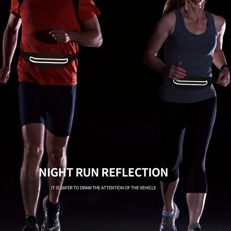 Grey Running Belt – Slim | Reflective