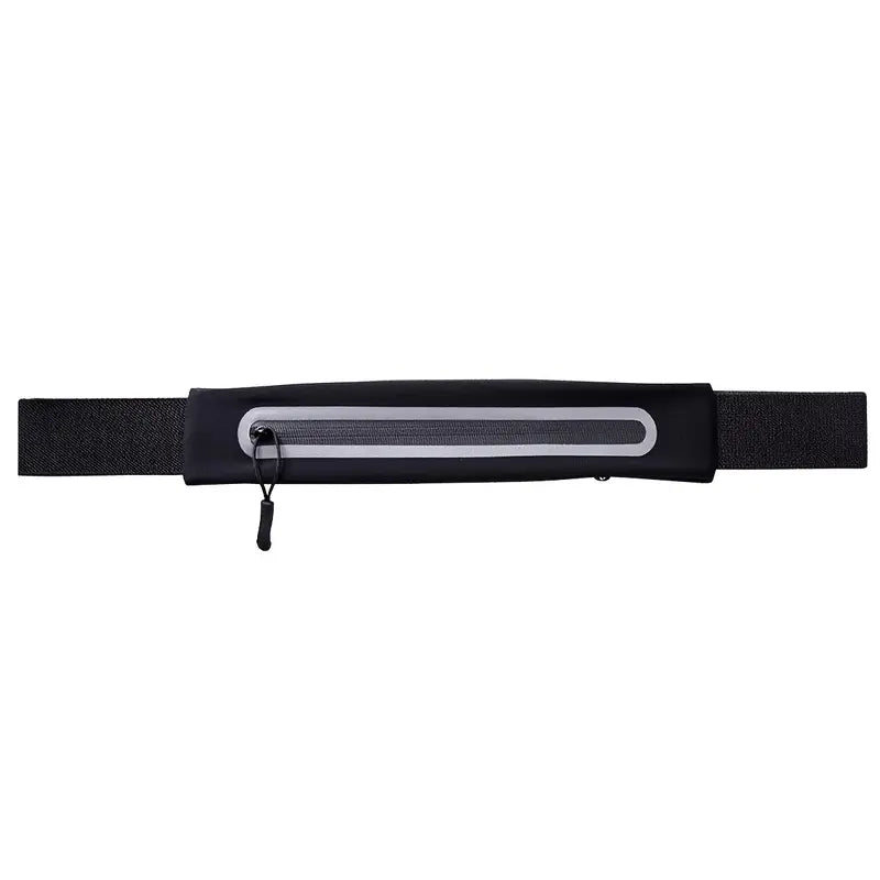 Black Running Belt – Slim | Reflective