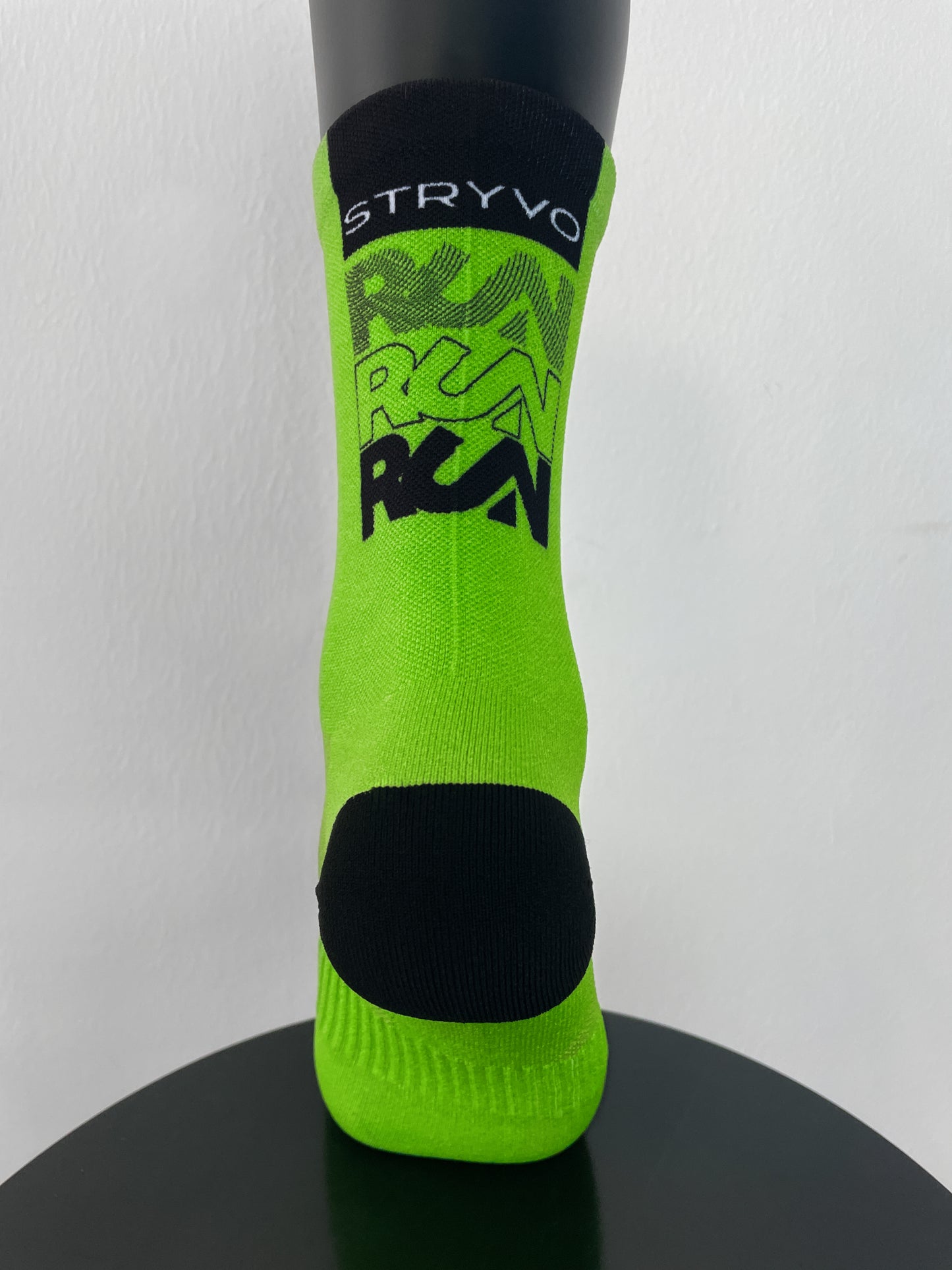 Solid Lime Green Active Crew Socks