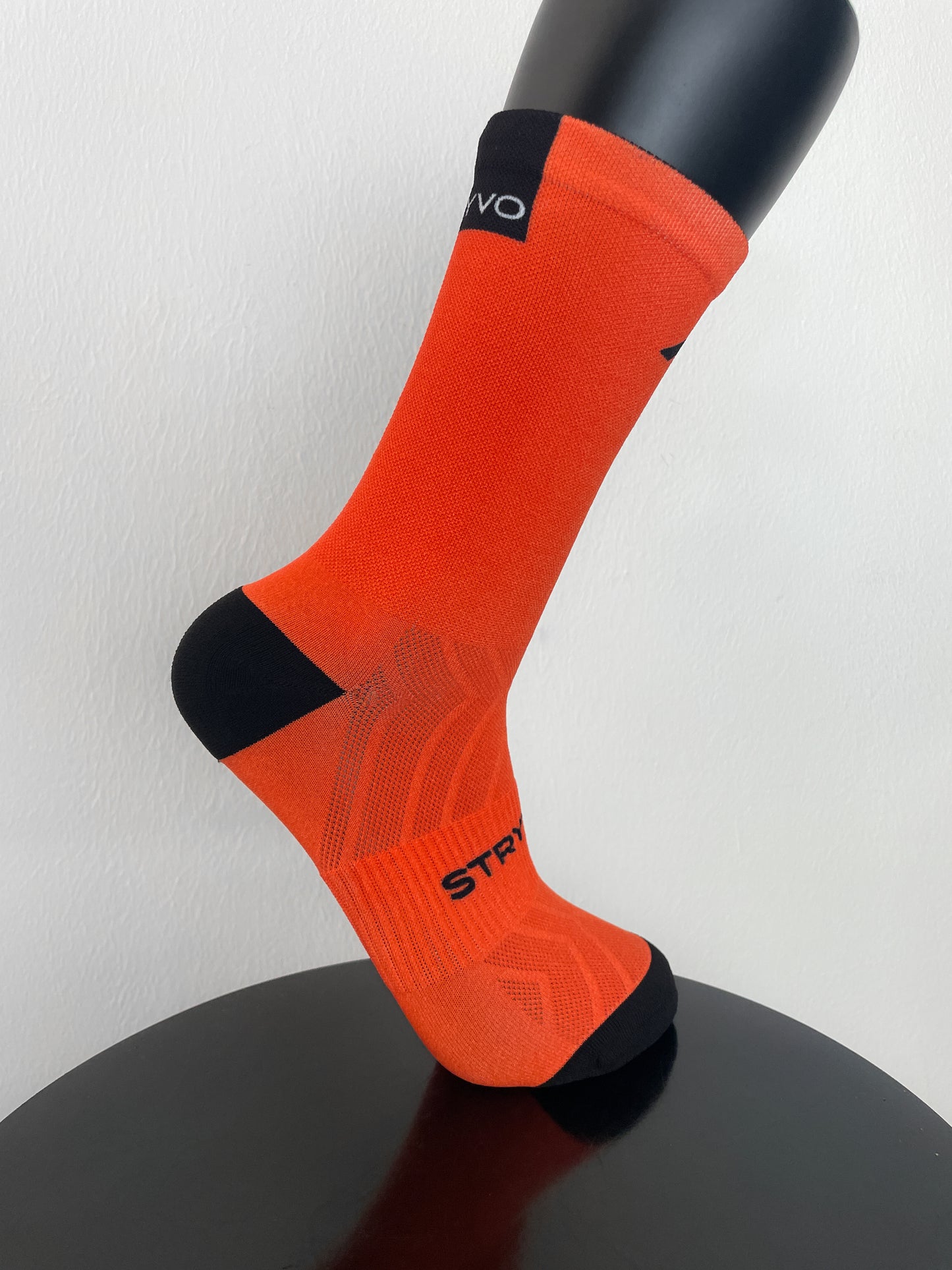 Solid Orange Active Crew Socks