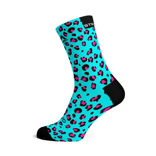 Leopard Print Active Crew Socks