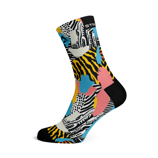 Cotton Cheetah Active Crew Socks