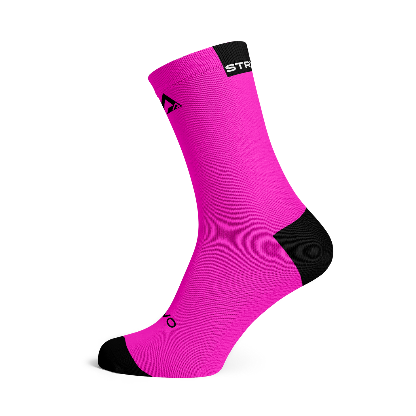 Solid Pink Active Crew Socks
