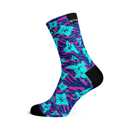 Electric Bloom Active Crew Socks