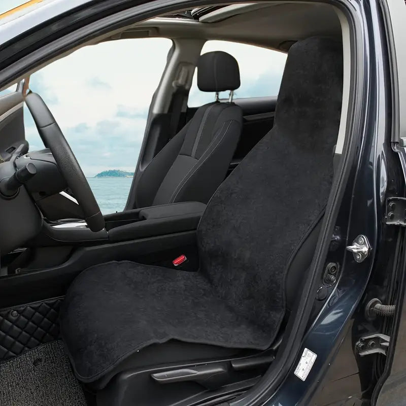 Black Car Seat Towel Cover – Waterproof | Machine Washable