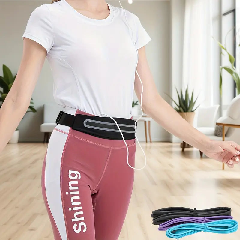 Grey Running Belt – Slim | Reflective