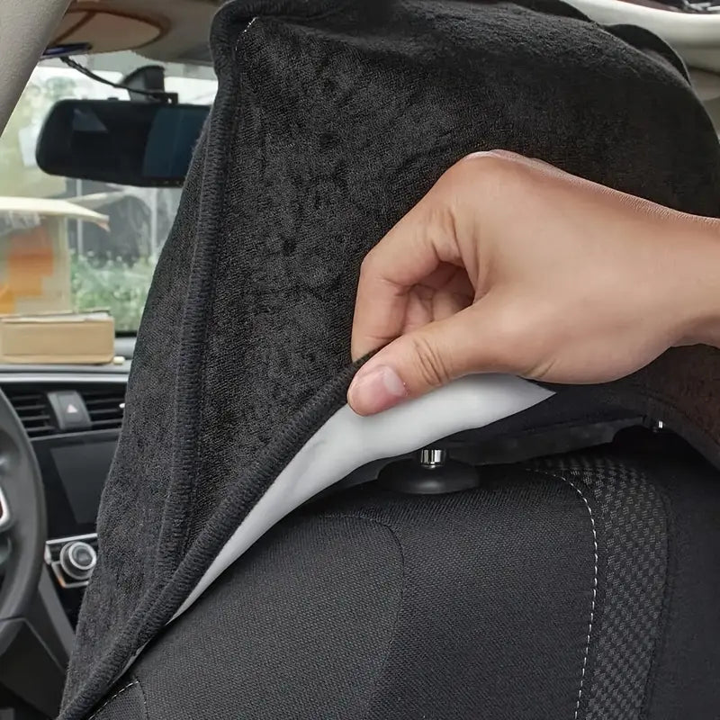 Black Car Seat Towel Cover – Waterproof | Machine Washable